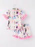 mommy-me-girls-ts-lapel-button-short-sleeve-shorts-ruffle-pajama-set Rylee Faith Designs - Sophia's Style-2